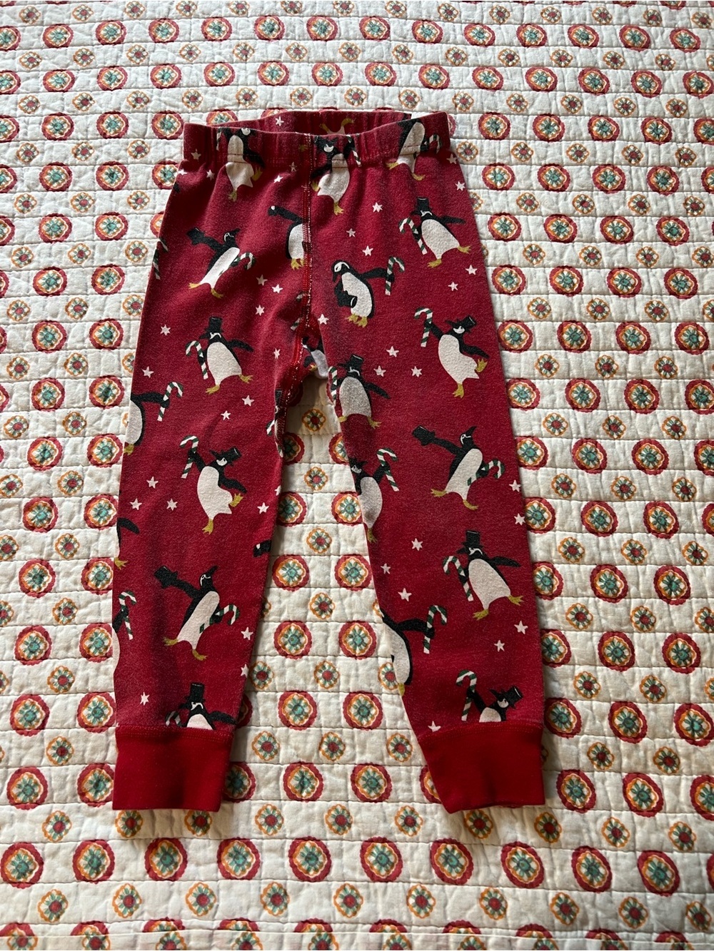 Hanna Andersson Kids Dancing Penguin Print Pajama pants size 3T